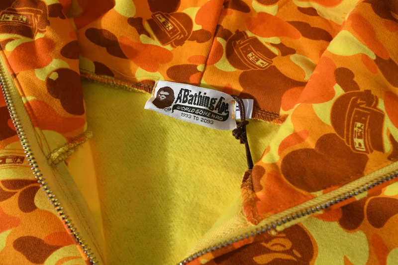 

Bape Hoodies Winter Men Casual Hooded Camouflage Velvet Coat Sweatshirt Harajuku Streetwear Clothing Lounge Wear