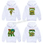 Детская толстовка с капюшоном и принтом черепашек-ниндзя