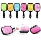 Массажная Расческа с подушкой безопасности, 1 шт., с выемками, для ухода за прямыми вьющимися волосами, для укладки волос, расческа для шампуня, модный инструмент для укладки, массажная расческа