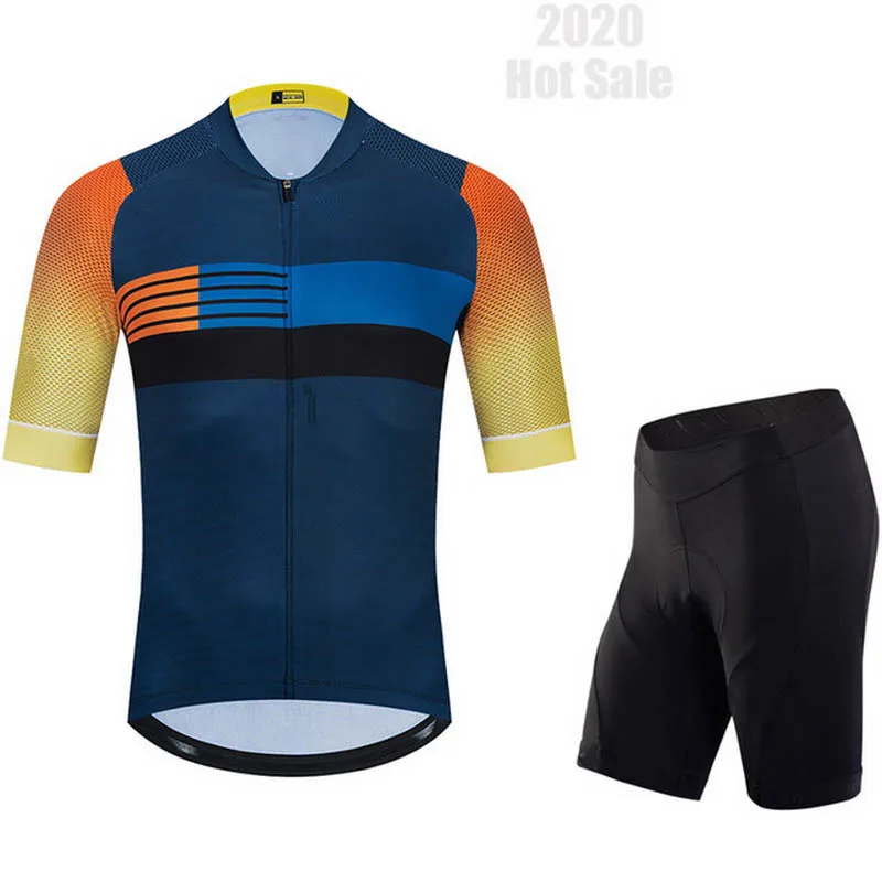 Трикотажный комплект для велоспорта 2020 зеленые Летние Велоспорт Комплект Биб