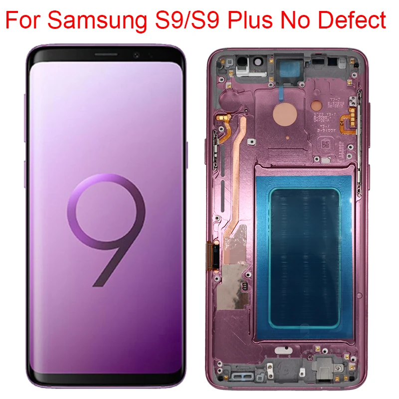 Оригинальный Galaxy S9 Plus экран для Samsung ЖК дисплей с рамкой SM G965F G960A Сенсорная панель