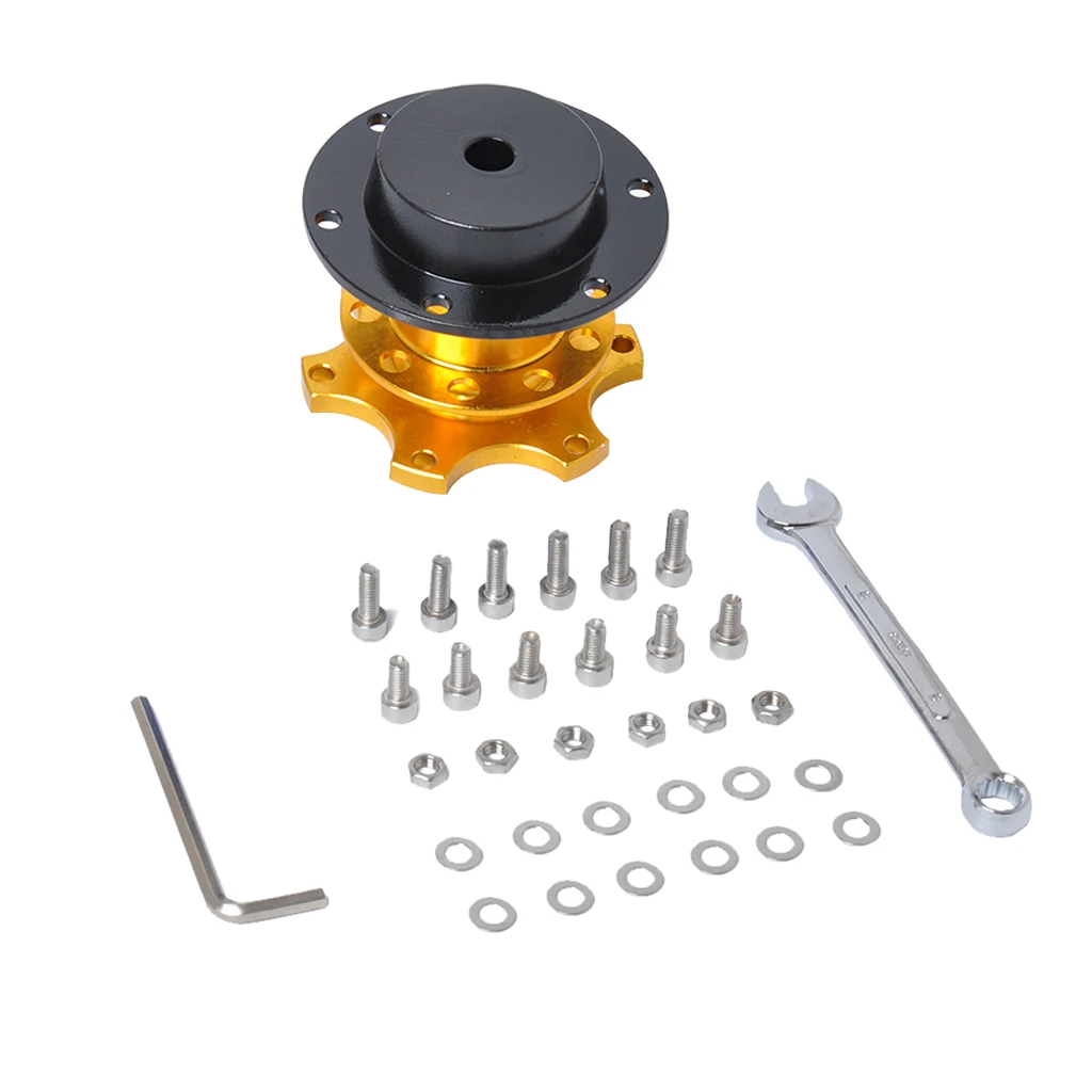 Желтый Универсальный автомобильный адаптер для быстрого крепления рулевого