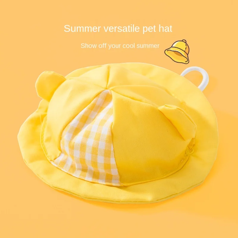 

New Pet Hat Lovely Wind Hundred Head Set Spring and Summer Bomei Teddy Dog Headdress Funny Cat Hat Cat Accessories