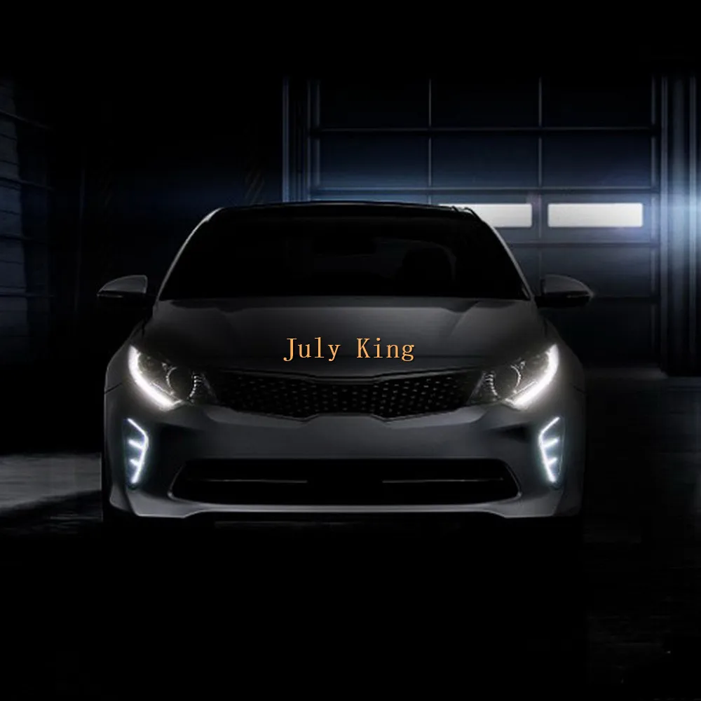 Дневные ходовые огни July King чехол для Kia K5 Optima 2016 SX и Limited светодиодный передний