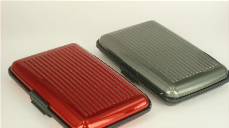 Anti Rfid Wallet Blocking Reader Lock Bank Card Holder Id Bank Card Case Protection Metal Credit NFC Holder Aluminium
