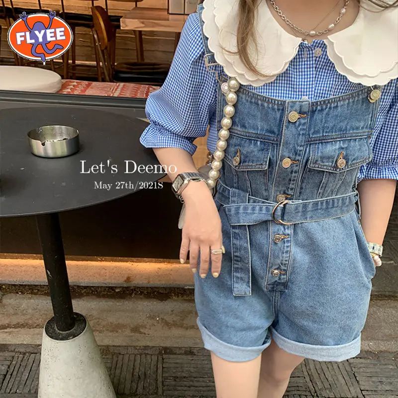 

Casual Two Piece Set Korean Kawaii Cute Suits Summer Oversize Harajuku Style Oversize 2 Two Piece Set Women Short Jeans