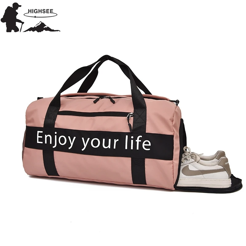 

Gym Bag Women Sport Fitness Bag Men For Yoga Training Bag With Shoe Compartment Waterproof Outdoor Travel Handbag Sac De Sport