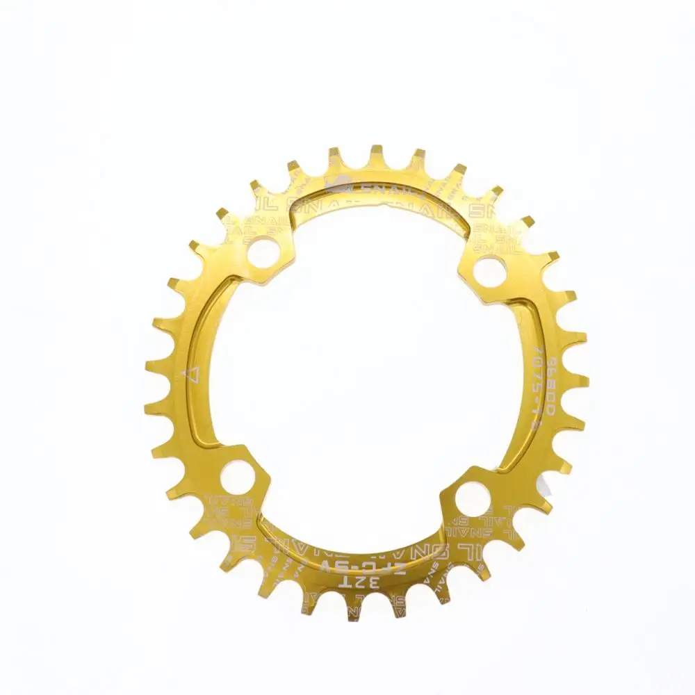 Улитка овальная Звездочка 96 BCD для shimano 32 34 36T 38t зуб однозубная пластина Звездочка MTB горный велосипед 96BCD цепь кольцо