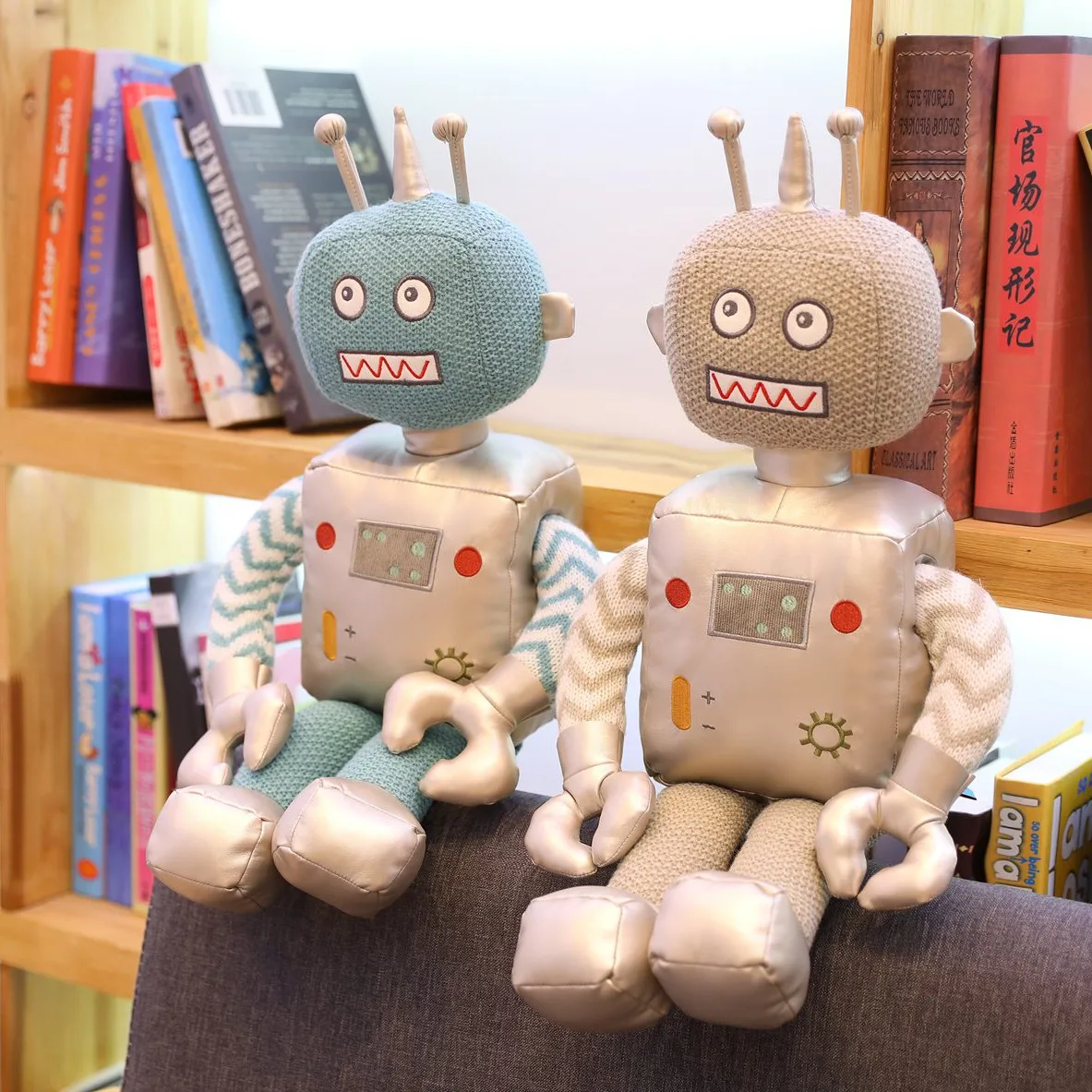 

40-80cm Cute Robot Plush Toys Stuffed Cartoon Creative Spaceman Dolls Soft Baby Pillow for Kids Playmate Girls Birthday Gifts