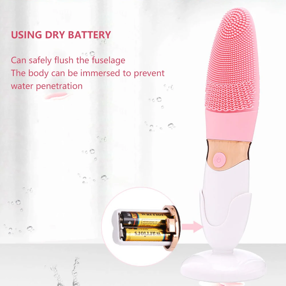 Hotest электрическая силиконовая Очищающая щетка для лица очиститель пор