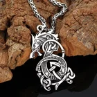 Винтажное ожерелье с подвеской в виде дракона Северной мифологии, Изысканная мода, мужские ювелирные изделия в стиле викингов, тренд 2021