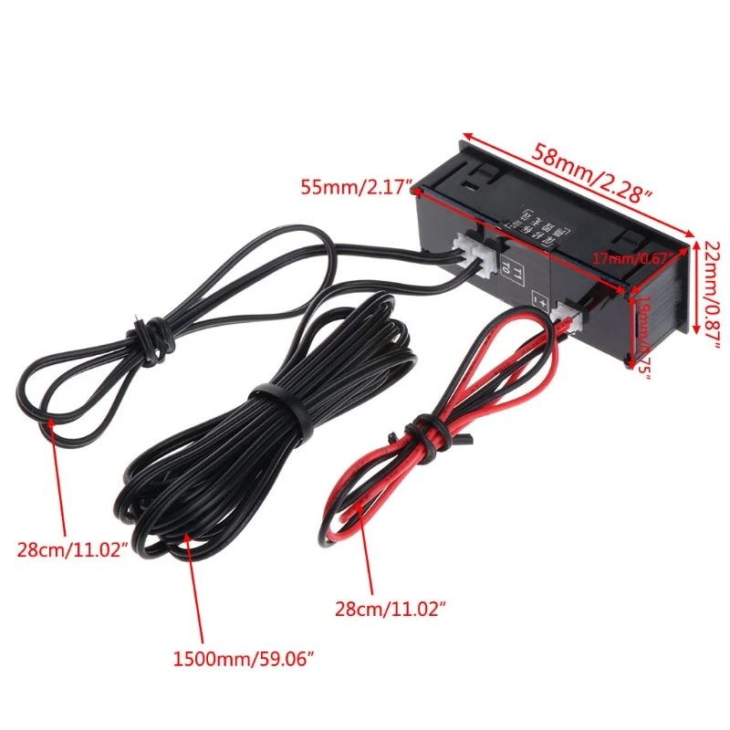 Цифровой термометр 12 В постоянного тока Уличный Термометр автомобильный