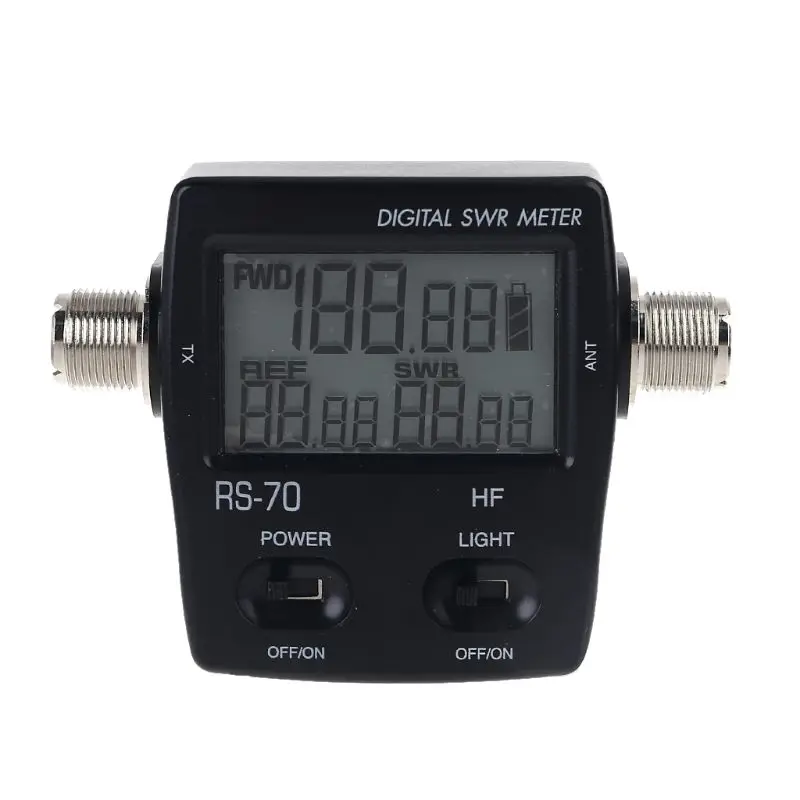 

NISSEI RS-70 Digital SWR Power Meter Counter Micro USB-DC 5V Output 1.6-60MHz