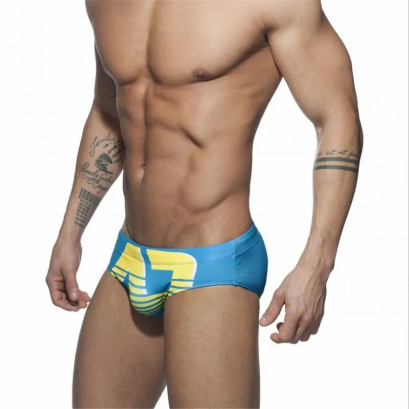 Купальник Мужской Быстросохнущий пикантные трусы с заниженной талией шорты