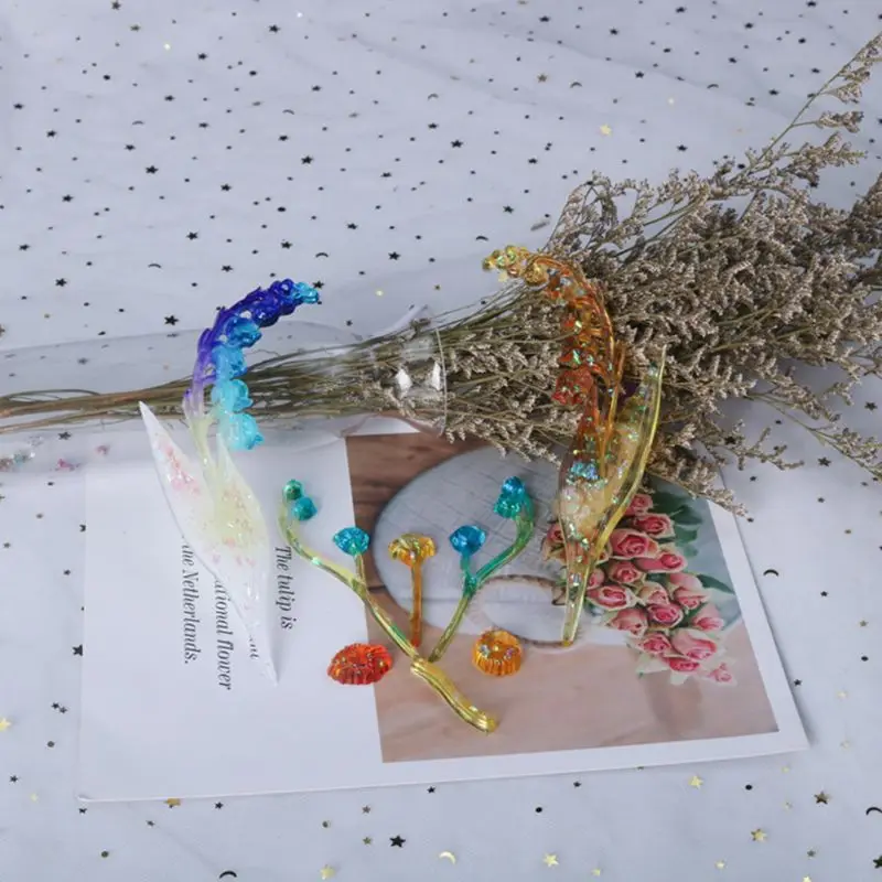 

Crystal Epoxy Resin Mold Flower Necklace Pendant Jewelry Casting Silicone Mould T4MD