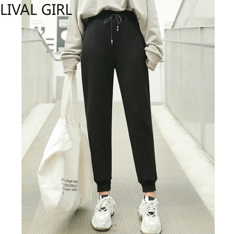 Женские утепленные брюки новые зимние теплые вельветовые толстые ягненки