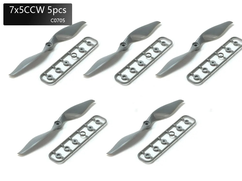 5 шт./лот 7-дюймовый 7X5 7050 CW CCW нейлоновый Стекловолоконный электрический пропеллер
