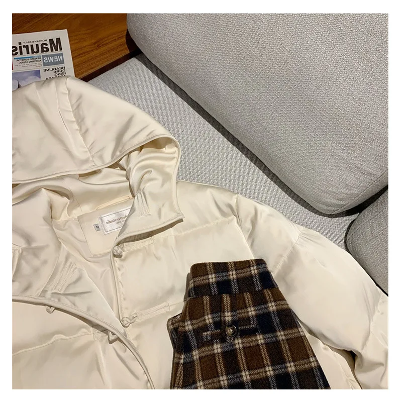 

edition han loose hooded jacket button down cotton-padded jacket, 2020 new winter dress warm cotton-padded clothes wet