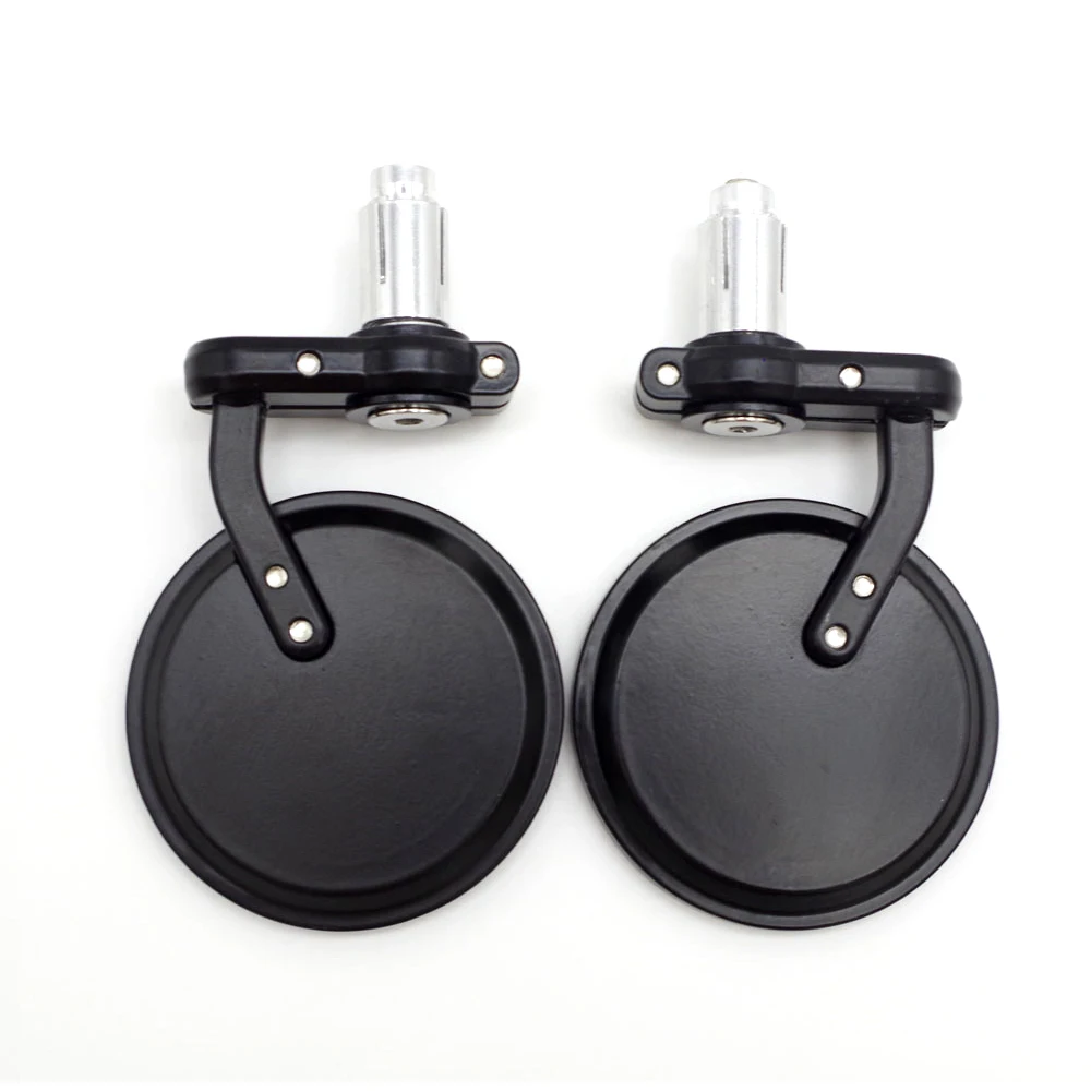 Универсальное черное зеркало заднего вида для мотоцикла круглые овальные