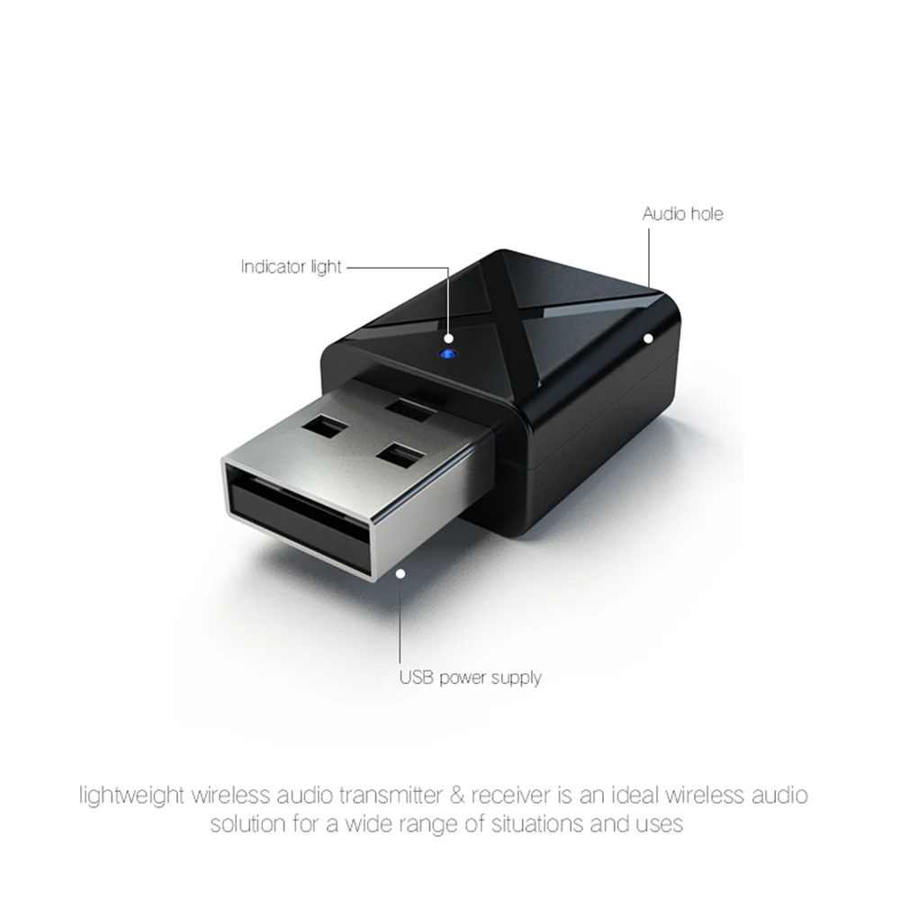 2 в 1 Bluetooth 5,0 аудио приемник передатчик беспроводной адаптер Мини 3,5 мм AUX Стерео Bluetooth передатчик для ТВ ПК автомобиля