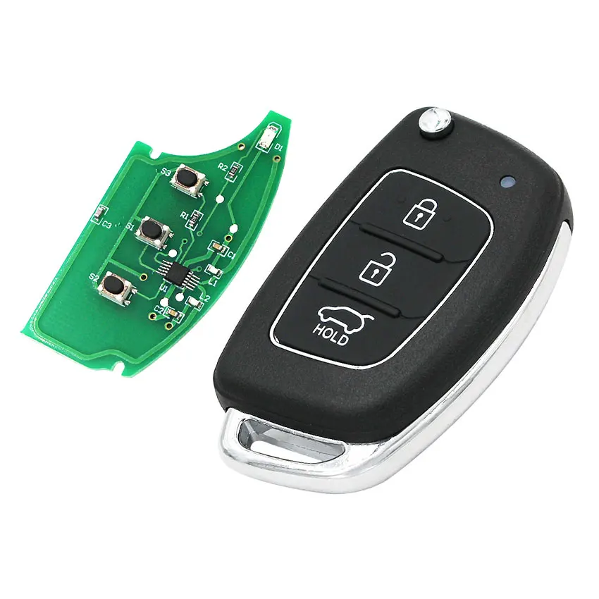 Складной дистанционный ключ с 3 кнопками 433 МГц чип транспондера ID46 HY15R blade для Hyundai