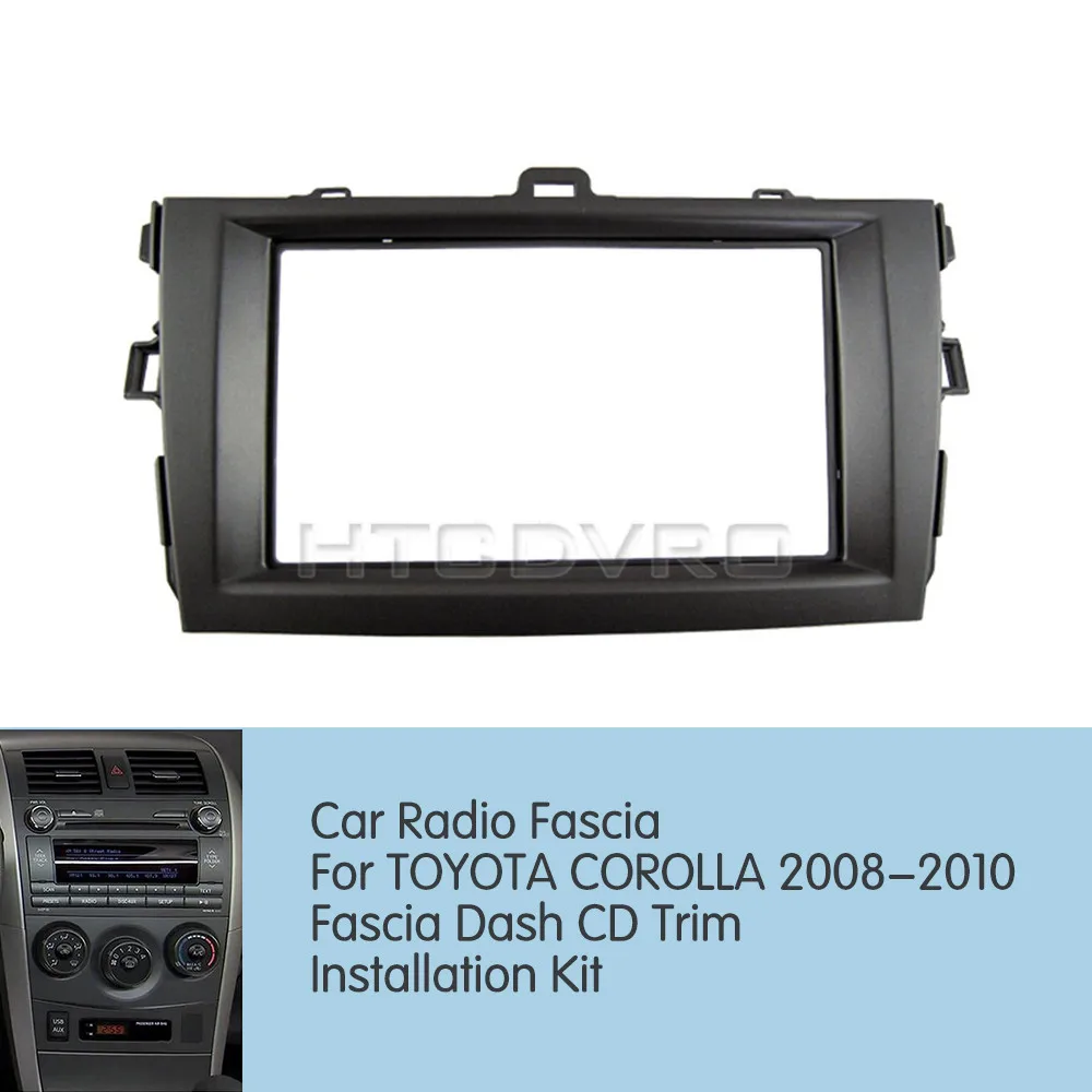 Автомагнитола YMODVHT 2din для Toyota Corolla 2008 2009 2010 комплект установки обшивки панели