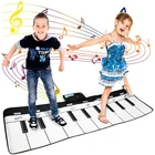110x36 см Электронный музыкальный коврик клавиатура пианино игровой коврик и инструменты звук развитие интеллекта Подарочная музыкальная игрушка для детей