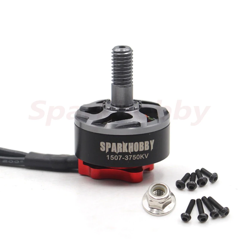 4 шт sparkhobby s1507 3750kv 2 4s fpv brushles мотор 5 мм вал 3 дюйм