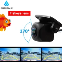 smartourhd color car rear view fisheye camera night vision reversing auto parking monitor ccd waterproof 170 degree hd video cam
