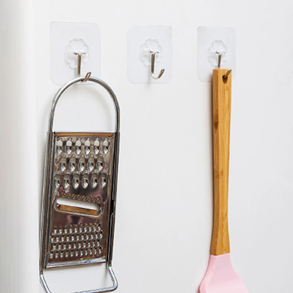 

2pcs Wall Hook Multifunction Strong Adhesive Suction Cup Reusable Towel Key Wall Hanger Hanging Hook Kitchen Bathroom Accessorie