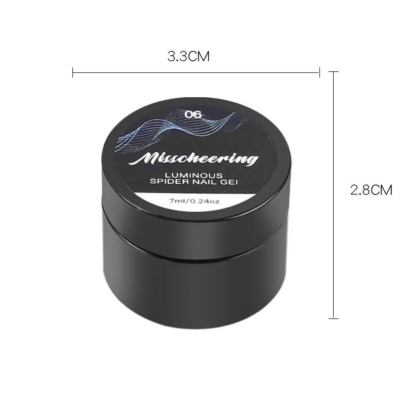 

ML Nail Polish Glue Luminous Brushed Stretch Painted Glue For painting fingertip charm Nail Decoration Accessories OM0335