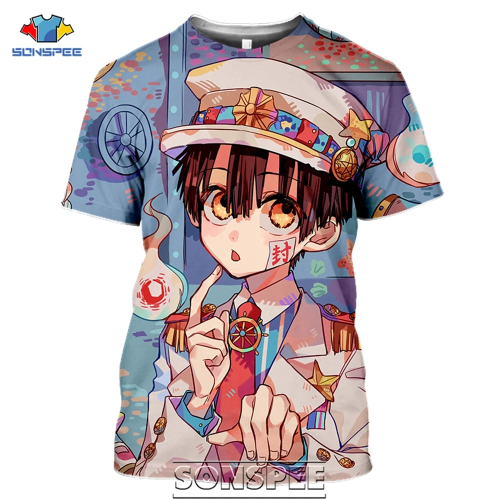 Мужская футболка SONSPEE Jibaku Shounen Hanako kun Повседневная Уличная одежда Харадзюку 3D