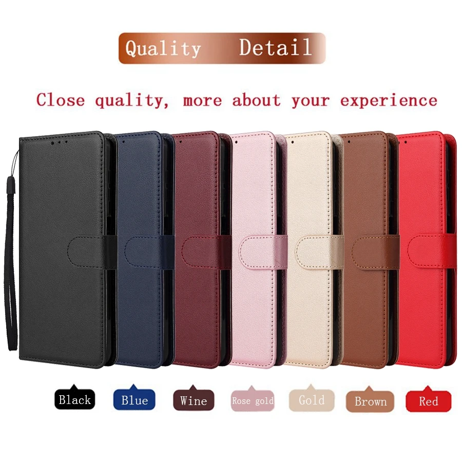 

Flip Leather Wallet Case For iPhone 12 Pro Max 11 Pro Max SE 2020 X XS XR XS Max 7/8 Plus 6/6S Plus 5/5S/SE Drop Proof Case