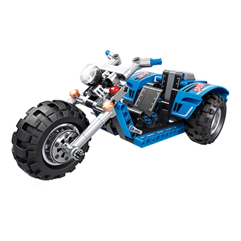 

Трехколесная образовательная сборка, строительные детали для мотоциклов, набор для любителей скутеров, Прямая поставка