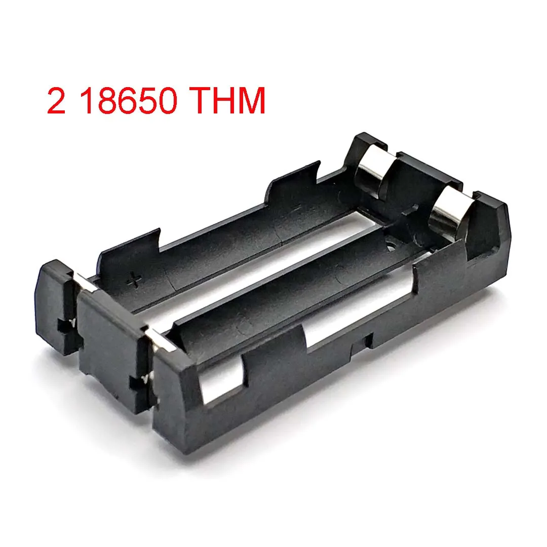 

High Quality 2 18650 Battery Holder THM with Pins 18650 Battery Storage Box TBH-18650-1C-THM