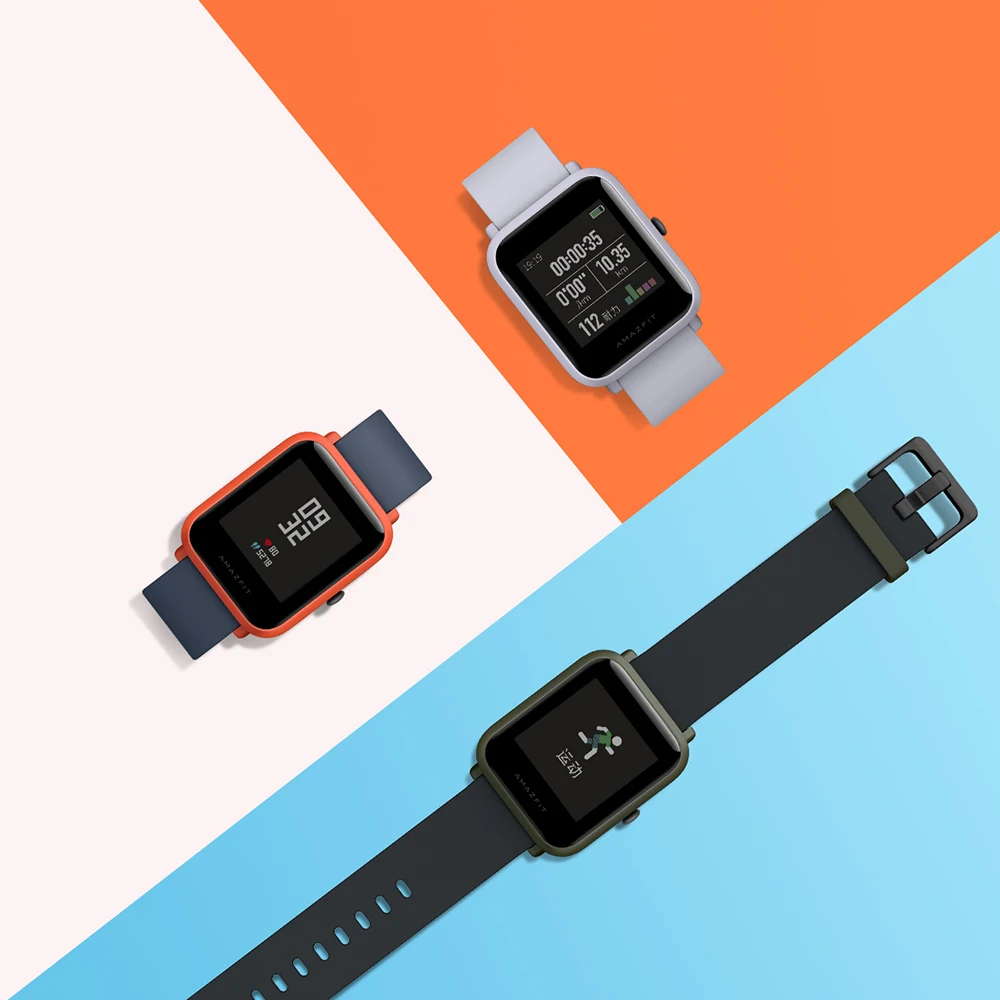 Huami Смарт часы Amazfit Bip Молодежные Bluetooth 4 0 GPS пульсометр 45 дней в режиме ожидания IP68