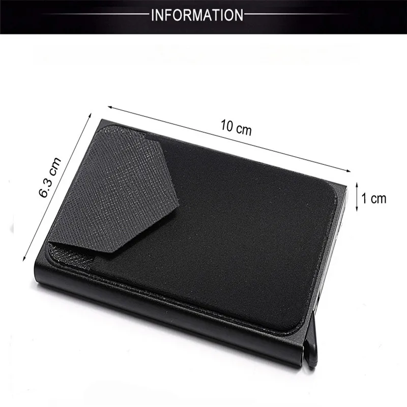 Rfid смарт-кошелек кредитный держатель для карт металлические тонкие мужские