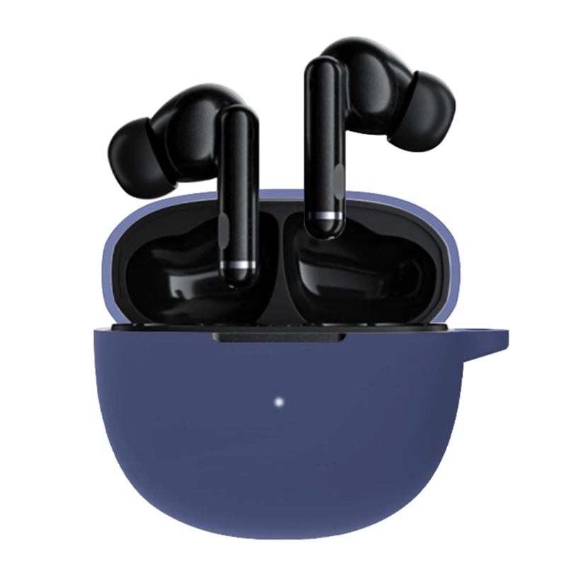 

Защитный чехол для беспроводных наушников, совместимый с QCY HT03, водонепроницаемый ударопрочный моющийся силиконовый чехол для защиты от пы...