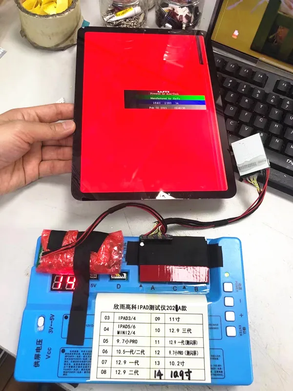 Тестирующее устройство LCD-дисплея для iPad 3/4/5/mini 2/mini 4/pro 9.7/10.5/10.9/11/12.9 для проверки сенсорного экрана, установки и ремонта.