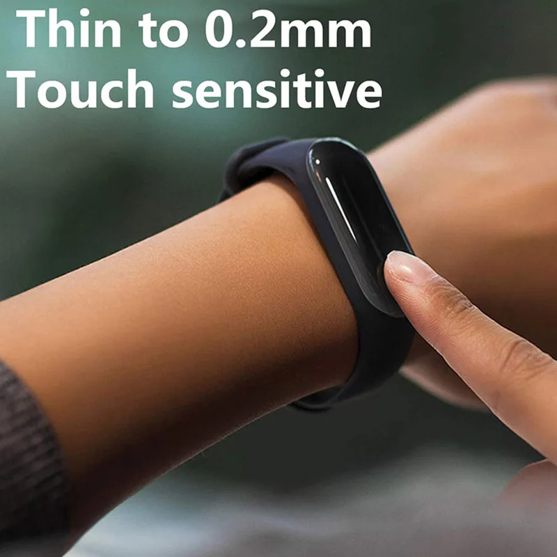 Защитная пленка для Xiaomi Mi Band 4 полное покрытие Защита Экрана Мягкая стеклянная на