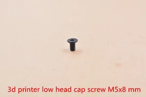 Углеродистая сталь, соединительное звена, ЧПУ, для 3D-принтера, с низкой головкой, M5, 6 мм, 8 мм, 10 мм, 15 мм, 20 мм, 25 мм, 30 мм, 35 мм, 40 мм