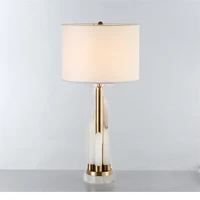 sarok modern led bedside table light luxury marble white design desk lamp decorative for home living room office bedroom