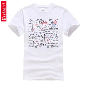 Футболка мужская с математическими формулами, 100% хлопок, с цифрами, с геометрической областью, терой, Физическая химия