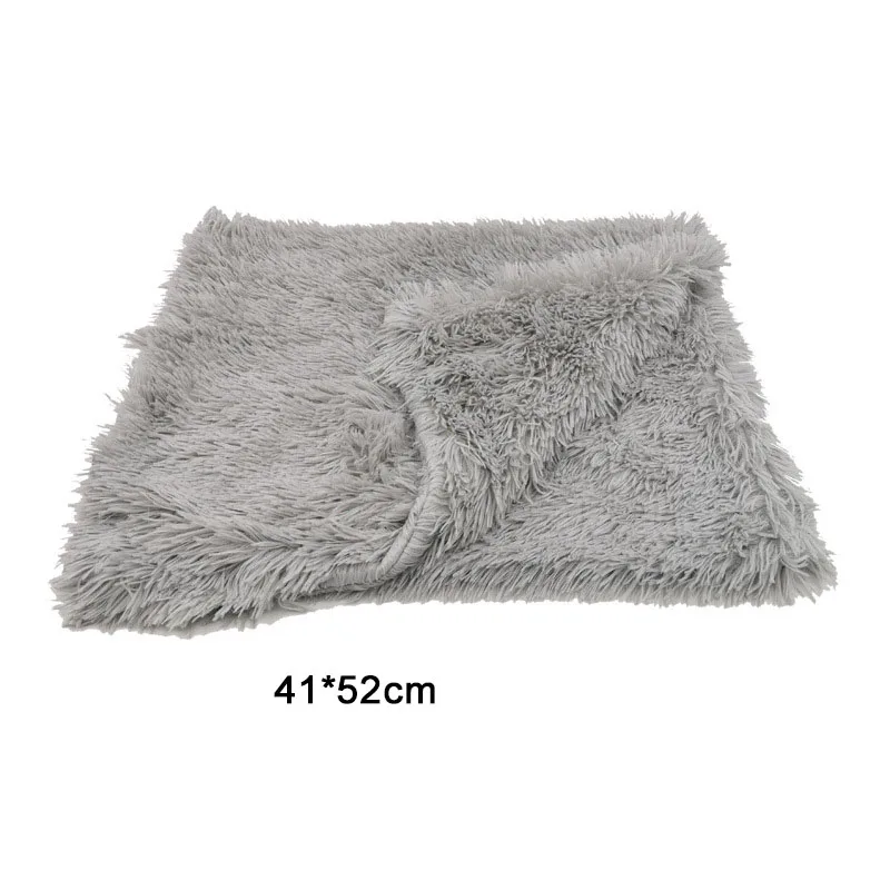 dark gray HEYPET длинный Плюшевый игровой комплекс для кошек Кровать дом мягкий Круглые Солнцезащитные очки «Зимняя постельная Подушка для домашнего животного собаки коврики для маленьких собак и кошек Теплый Собака Щенок питомник 50/60/70 см - Цвет: dark gray