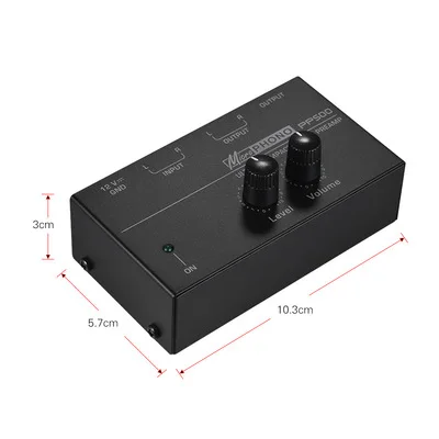 

PP500 Ultra-compact Phone Preamplifier Phono Preamp Bass Treble Balance Volume Tone EQ Control Board