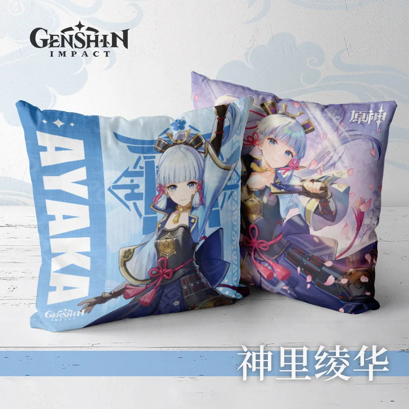 Аниме Genshin ударная фигурка Keqing Ganyu Hutao Beelzebul подушка для косплея двухсторонняя