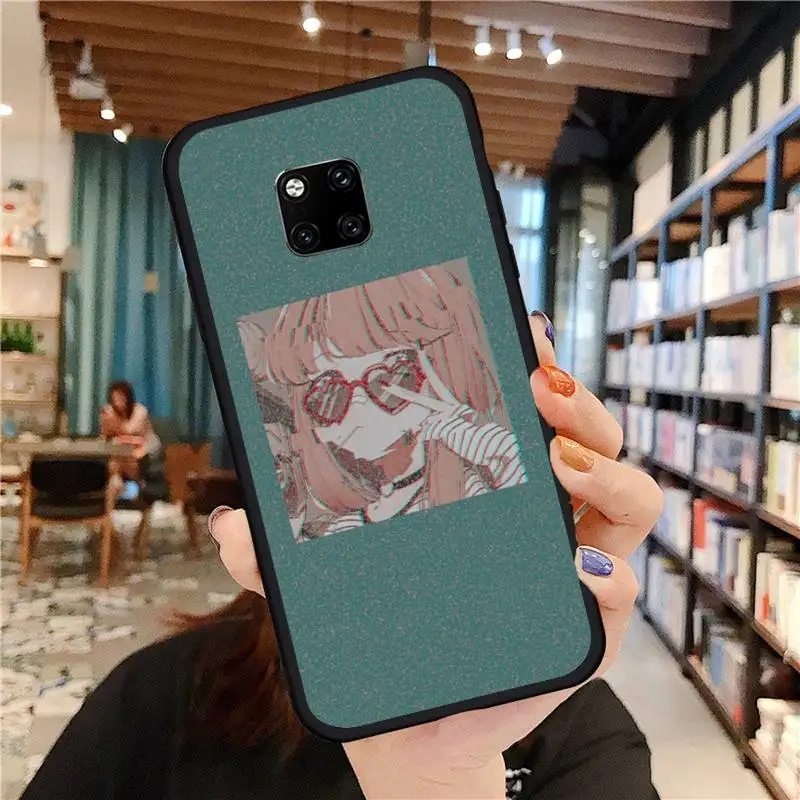 

cute aesthetic anime girl Phone Case For Huawei Mate 9 10 20 Pro lite 20x nova 3e P10 plus P20 Pro Honor10 lite