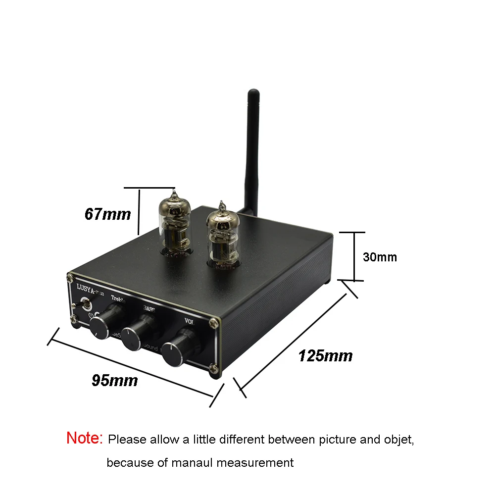 Lusya Hifi 6J3 трубка Bluetooth 5 0 предусилитель аудио Плата PCM5102A ЦАП тональная плата с