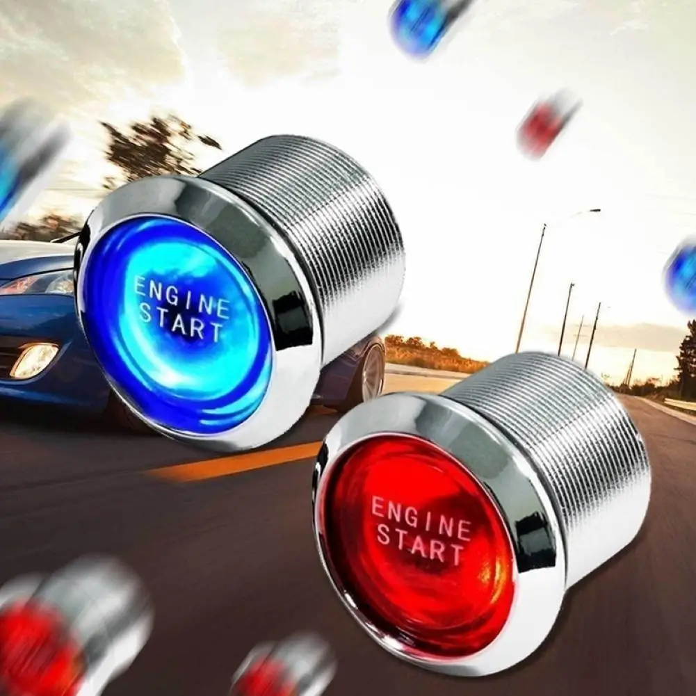 

50% Hot Sales!!! Push Start Button Professional Keyless ABS Ignition Starter Red Switch for Car