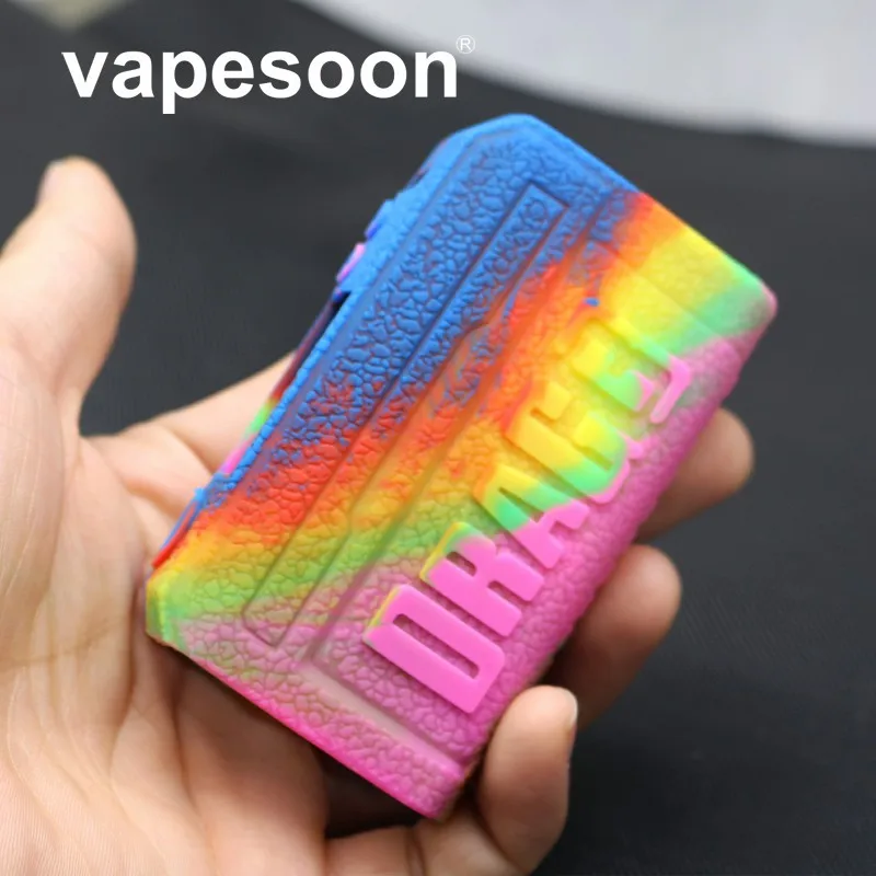 

10pcs High quality DRAG3 case cover protector Shield Wrap Sleeve Silicone Case for VOOPOO DRAG3 TC Kit fit DRAG 3 Mod